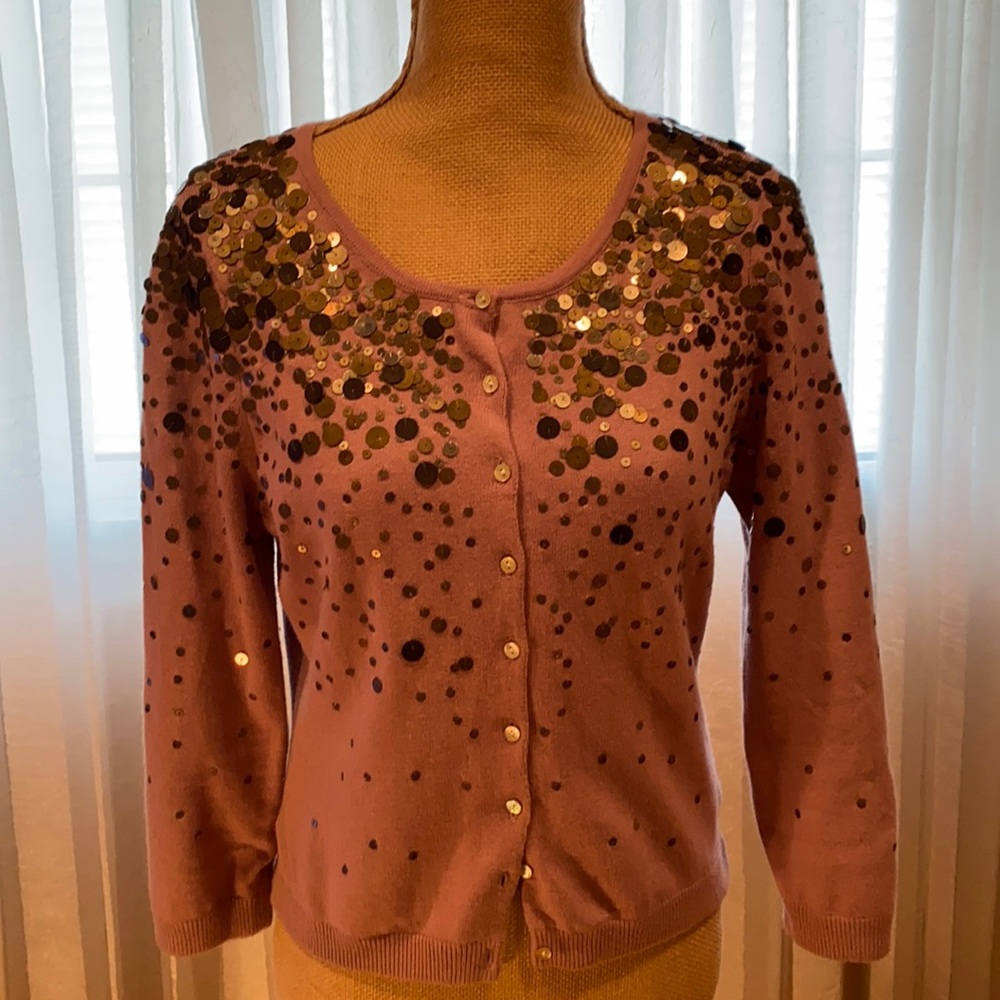 La Rok fabulous cardigan with unique details, L